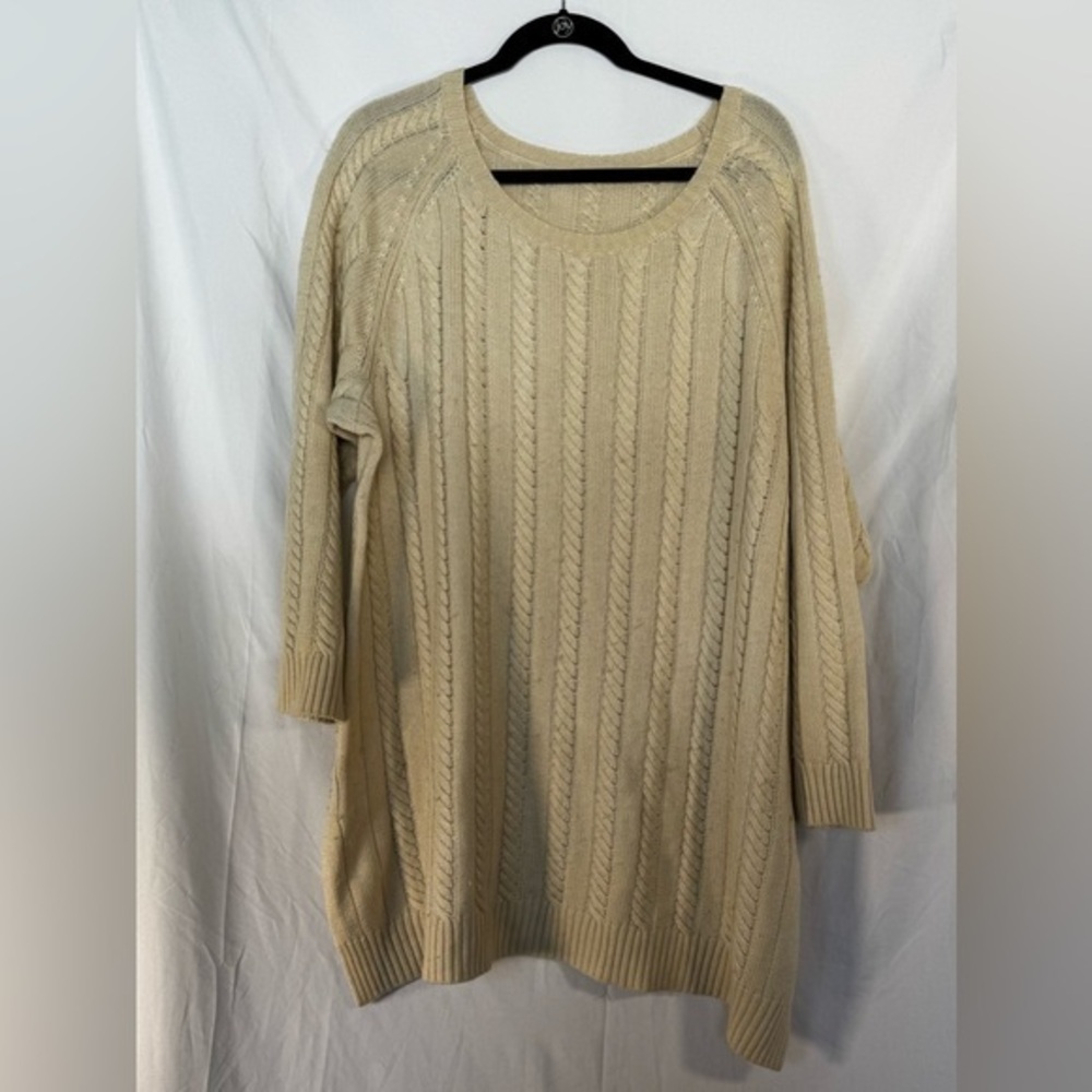 Cream Cable Knit Sweater